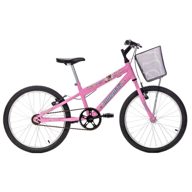 Bic Mormaii Aro 20 MTB 45,0 1V Fem C23 Sweet Girl c/ Cesta V-Brake