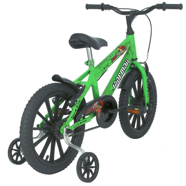 Bicicleta Aro 16 Mormaii Top Lip MTB 1V V-Brake Verde Kawasaki