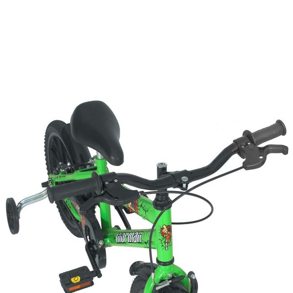 Bicicleta Aro 16 Mormaii Top Lip MTB 1V V-Brake Verde Kawasaki