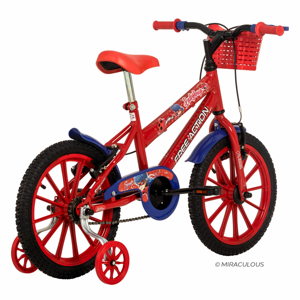 Bicicleta Aro 16 Free Action Lady Bug ® Miraculous MTB 1V V-Brake