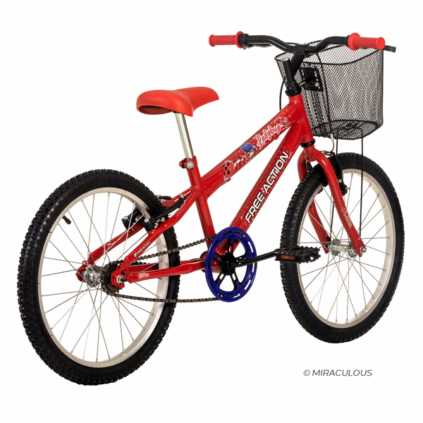Bicicleta Aro 20 Free Action Lady Bug ® Miraculous MTB 1V V-Brake