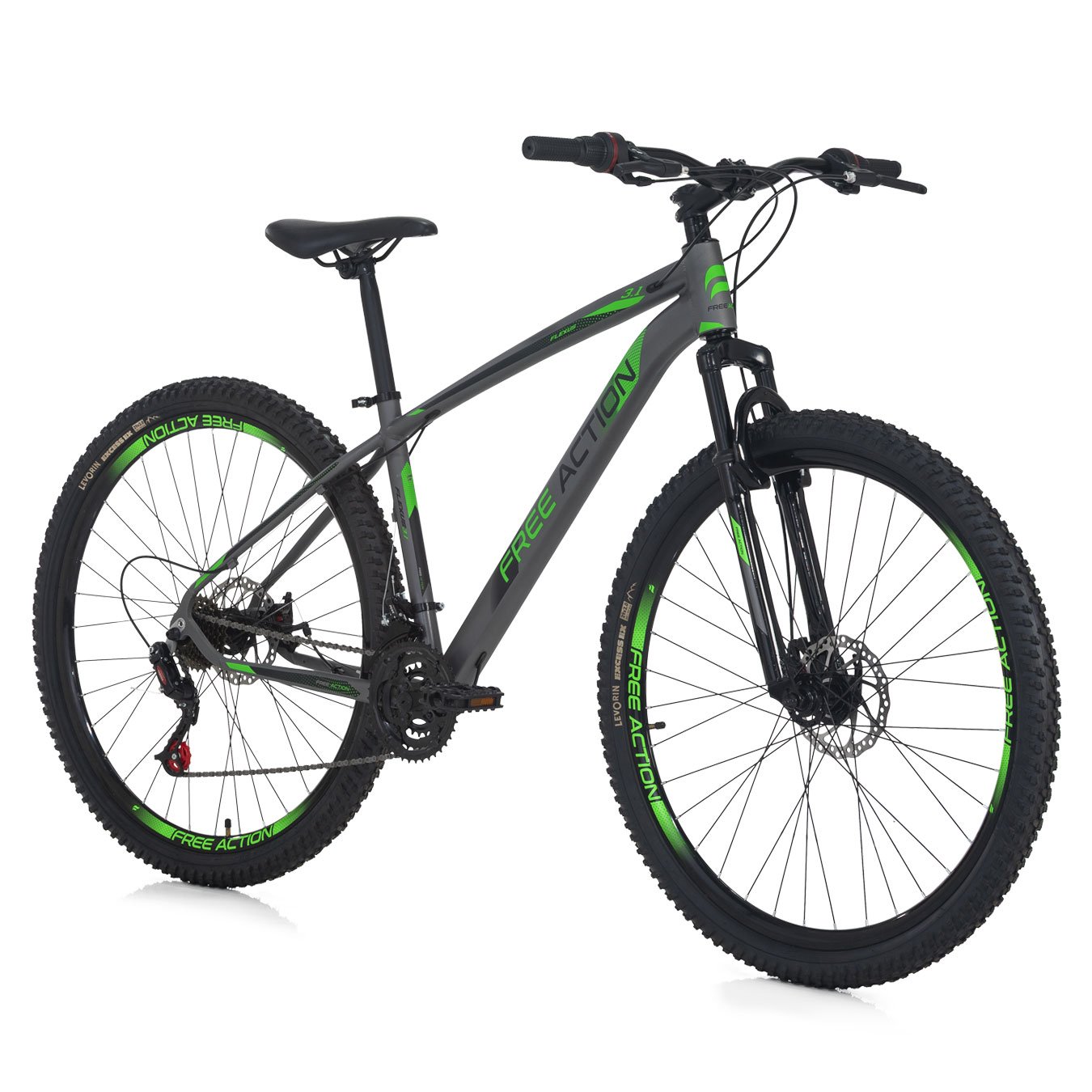 Bicicleta Aro 29 Free Action Flexus 3.1 Lite MTB Alumínio 21V