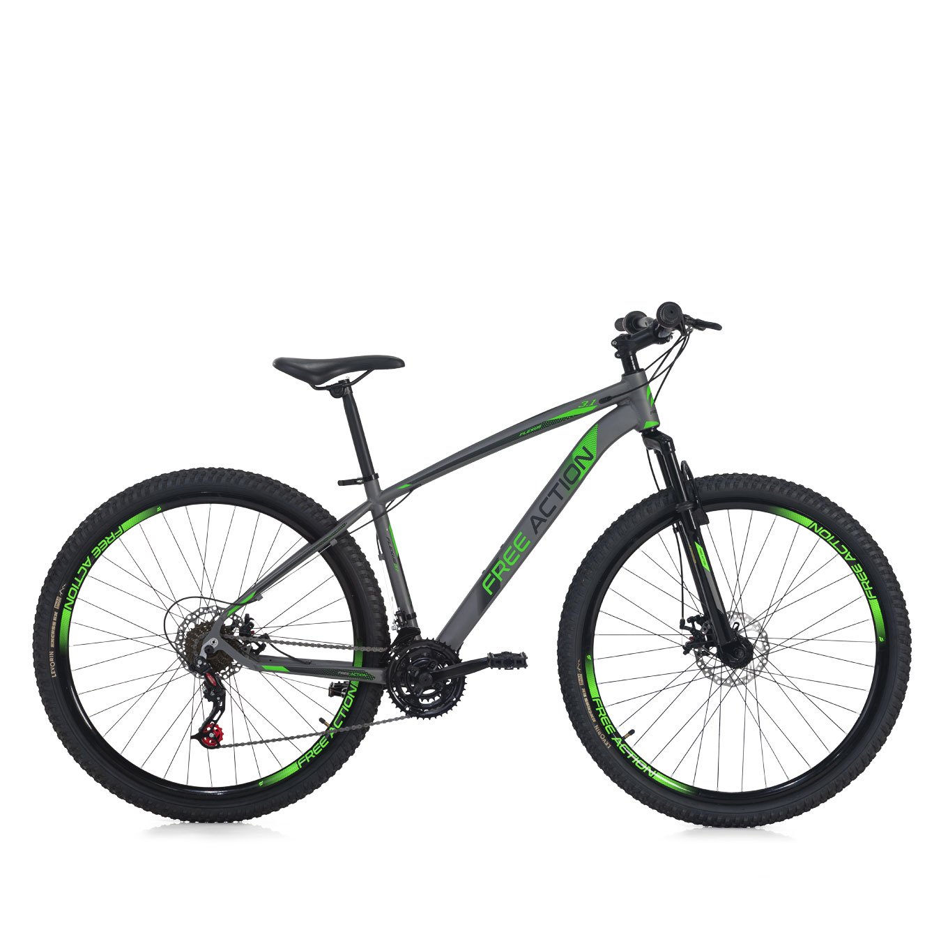 Bicicleta Aro 29 Free Action Flexus 3.1 Lite MTB Alumínio 21V