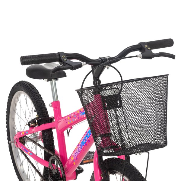 Bicicleta Aro 20 Free Action Kiss MTB 1V V-Brake - Rosa Chicle