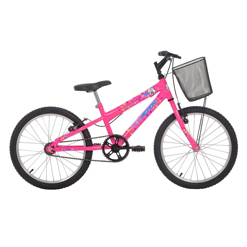 Bic Free Action Aro 20 MTB 45,0 1V Fem C23 Kiss c/ Cesta V-Brake