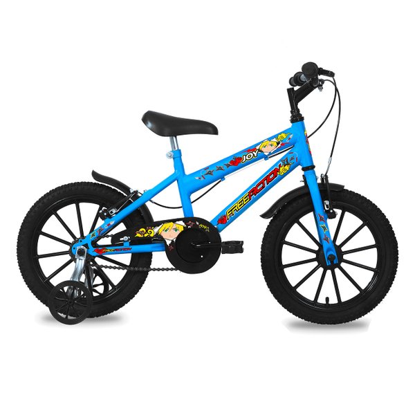 Bicicleta Aro 16 Free Action Joy MTB 1V V-Brake Azul