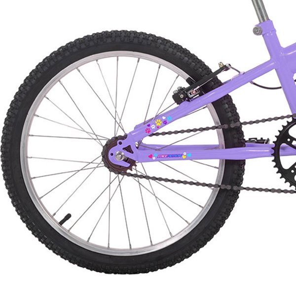 Bicicleta Aro 20 Free Action Kiss MTB 1V V-Brake - Lilás