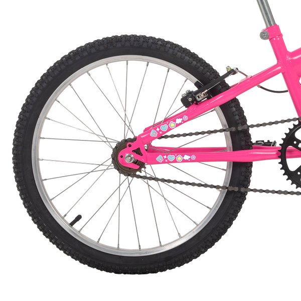 Bicicleta Aro 20 Mormaii Sweet Girl MTB 1V V-Brake - Rosa Chicle