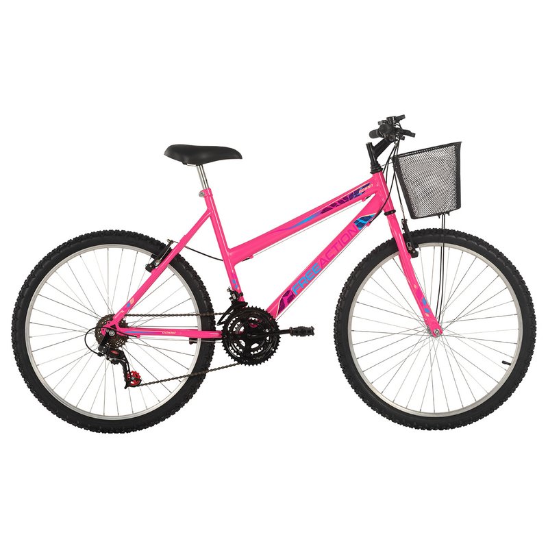 Bic Free Action Aro 26 MTB 45,0 18V Fem C23 Donna c/ Cesta V-Brake