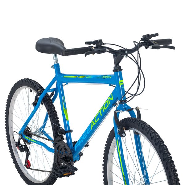 Bicicleta Aro 26 Free Action Eden MTB 18V V-Brake - Azul Capri