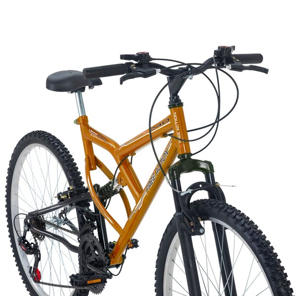 Bicicleta Aro 26 Free Action Full FA 240 18V V-Brake - Laranja
