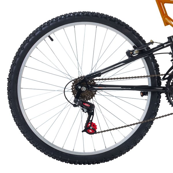 Bicicleta Aro 26 Free Action Full FA 240 18V V-Brake - Laranja