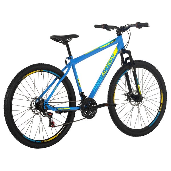 Bicicleta Aro 29 Free Action Flexus 2.0 21V Disk-Brake - Azul Capri