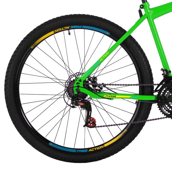 Bicicleta Aro 29 Free Action Flexus 2.0 21V Disk-Brake - Verde