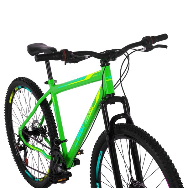 Bicicleta Aro 29 Mormaii Jaws 2.0 21V Disk-Brake Verde Kawasaki