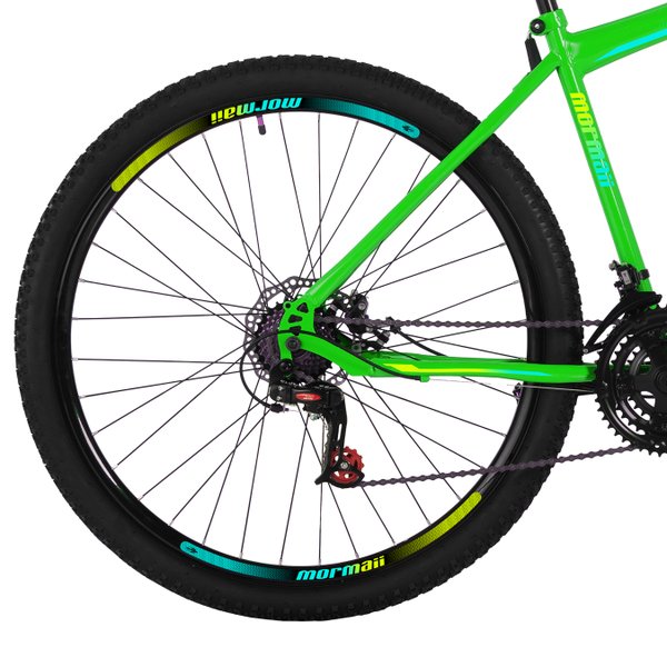 Bicicleta Aro 29 Mormaii Jaws 2.0 21V Disk-Brake Verde Kawasaki